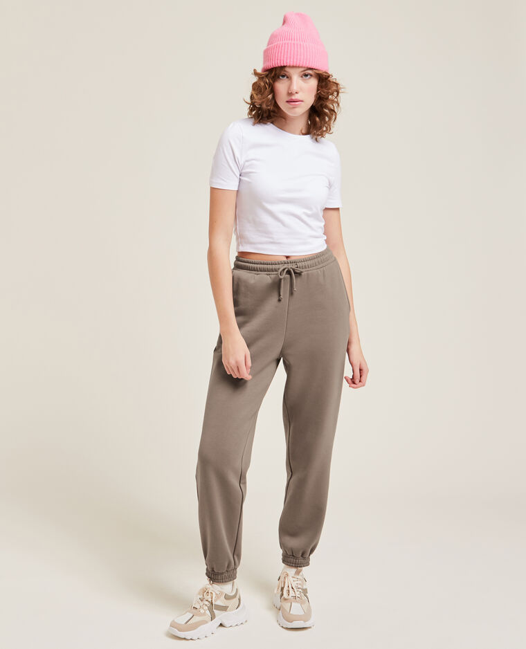 Pantalon de jogging en molleton marron - Pimkie