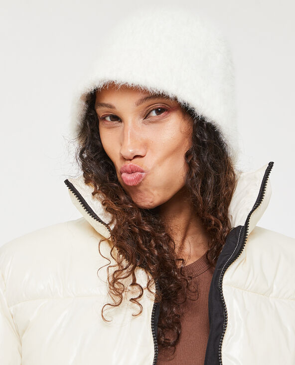 Bob en maille fluffy et poilue blanc - Pimkie