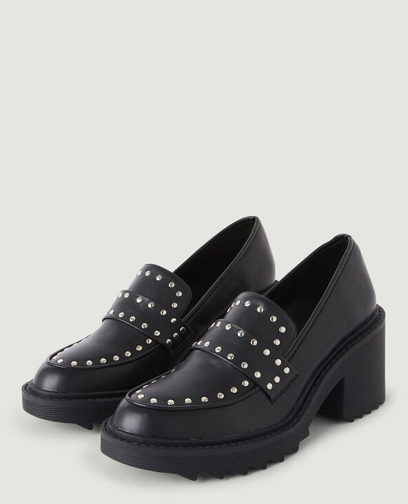 Mocassins talons noir - Pimkie