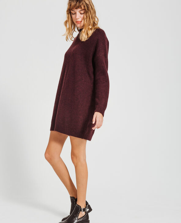 Robe pull bordeaux - Pimkie