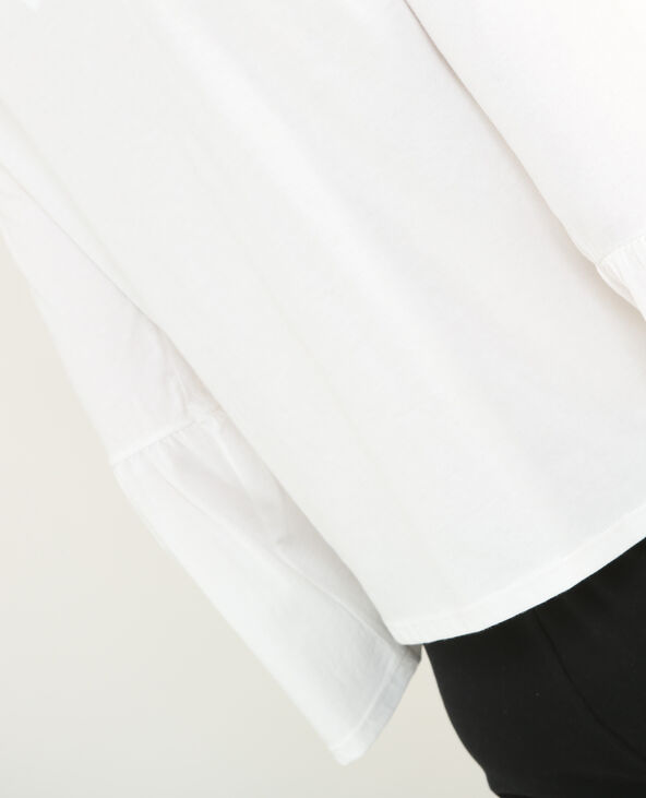 T-shirt  manches pagodes blanc - Pimkie