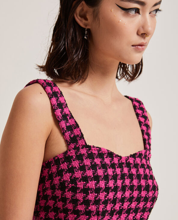Brassière en tweed rose - Pimkie