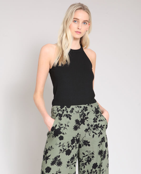 Crop top sans manches noir - Pimkie