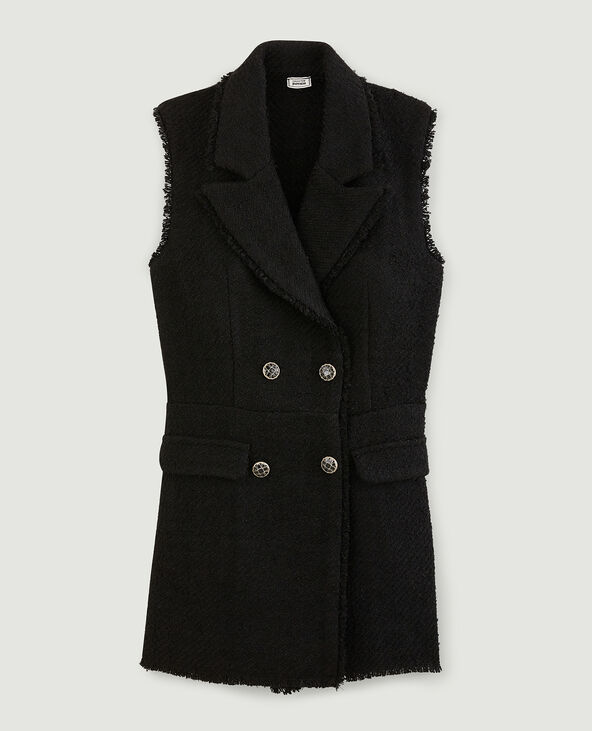 Combishort tweed noir - Pimkie