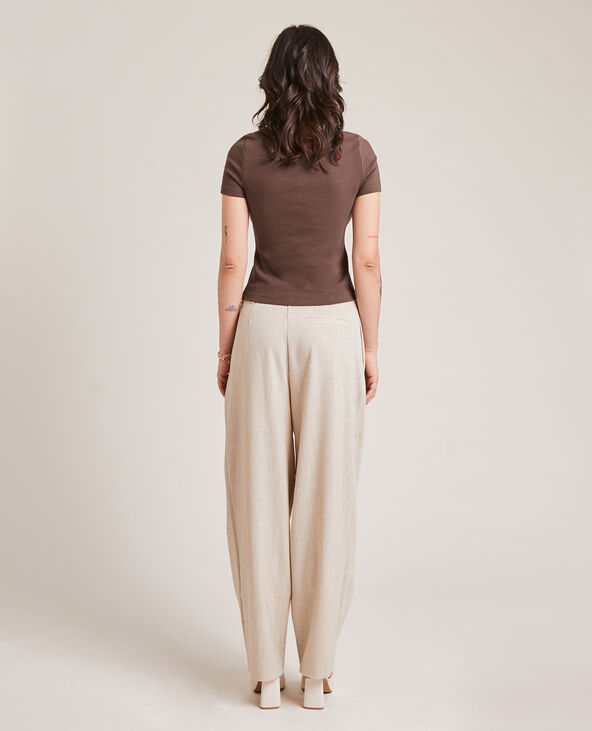 Top forme polo marron - Pimkie