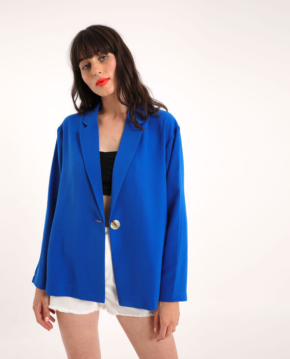 Blazer ample bleu - Pimkie