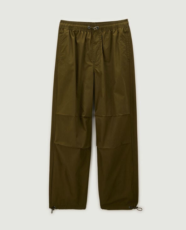 Pantalon parachute ceinture élastiquée taupe - Pimkie
