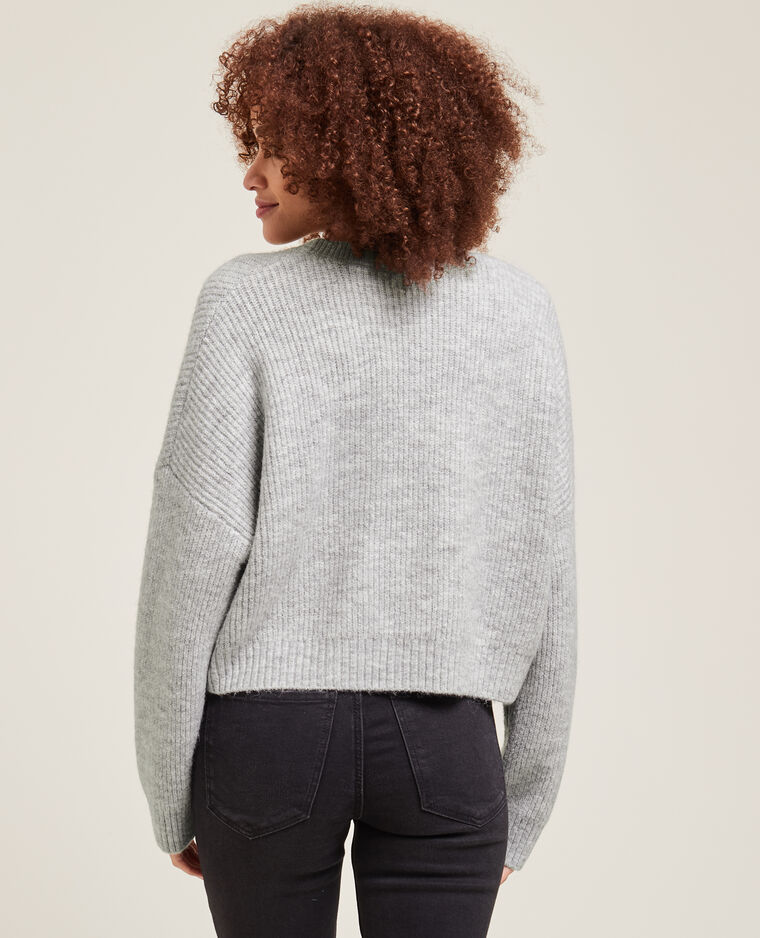 Gilet court en maille gris clair - Pimkie