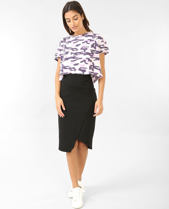 Cropped top camouflage lilas - Pimkie