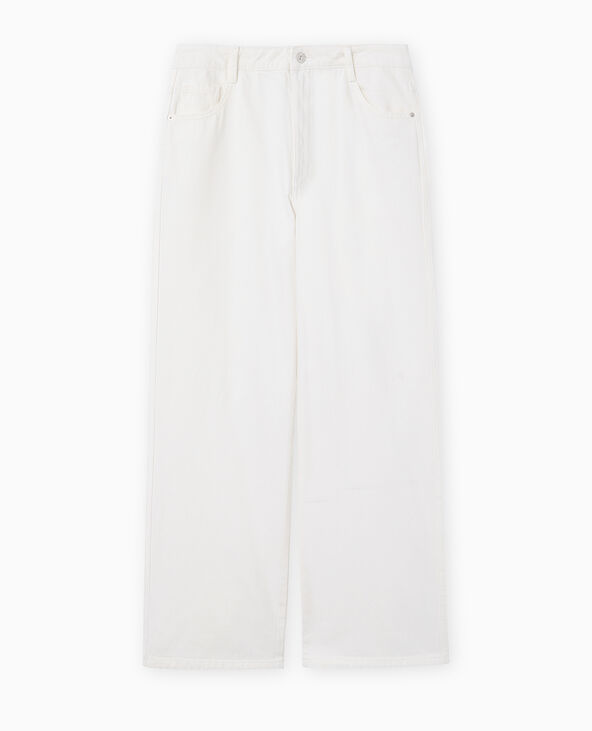 Jean baggy taille basse écru - Pimkie
