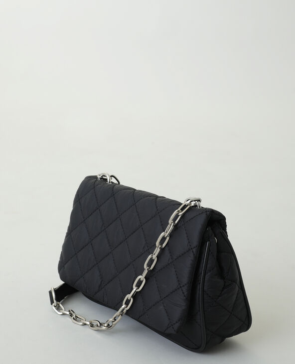 Sac bandoulière matelassé noir - Pimkie