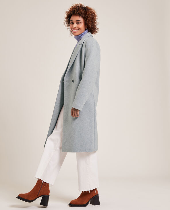 Long sales manteau gris