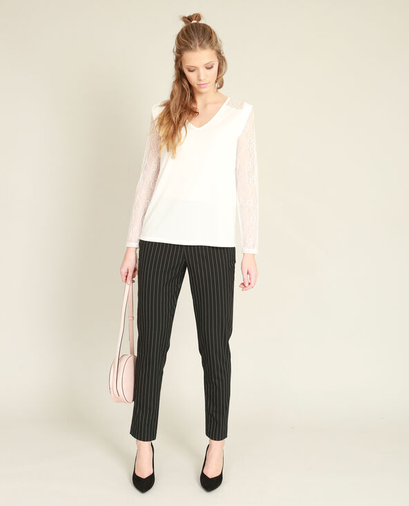 Top en dentelle blanc - Pimkie