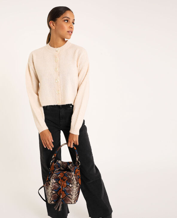 Gilet col rond rose clair - Pimkie