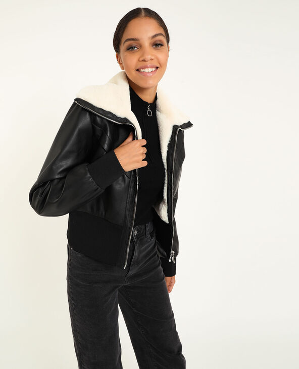 Blouson aviateur simili cuir