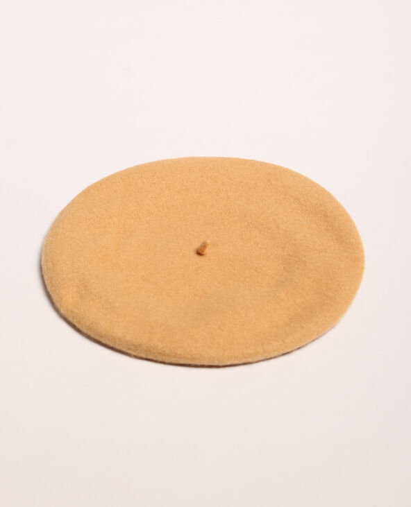 Beret en laine beige - Pimkie