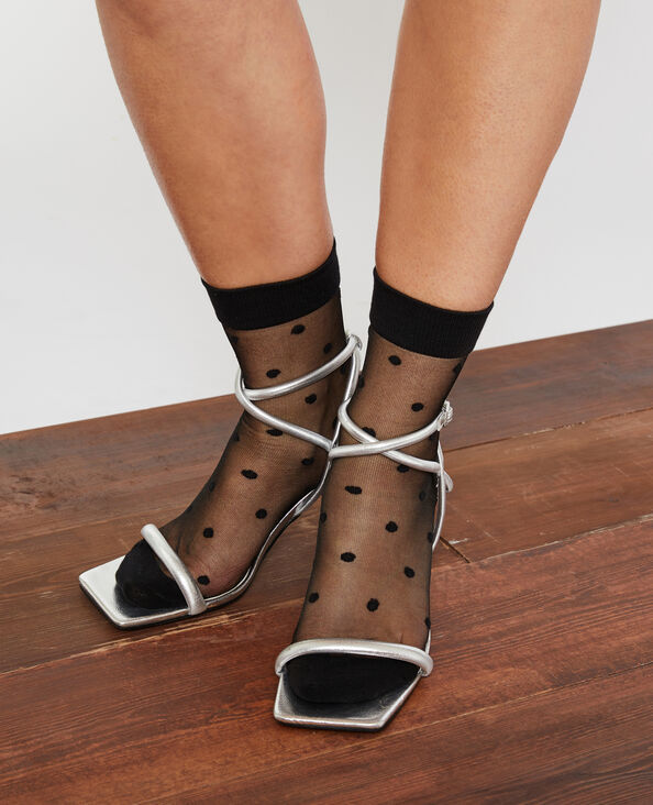 Chaussettes transparentes à pois noir - Pimkie