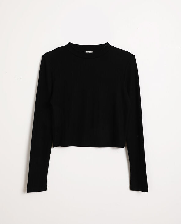 Cropped top noir - Pimkie