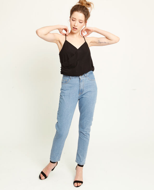 Body en lin noir - Pimkie
