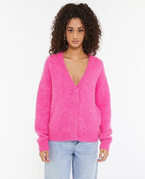 Gilet en maille douce et chaude rose - Pimkie
