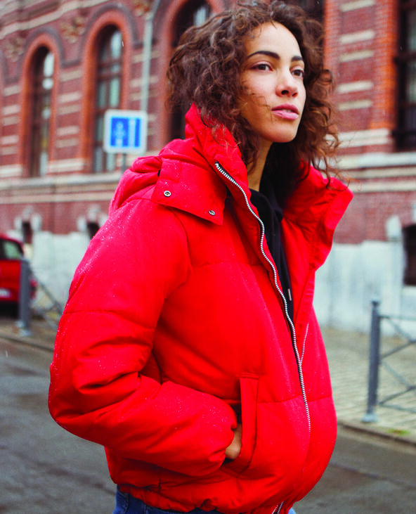 Doudoune oversized rouge - Pimkie