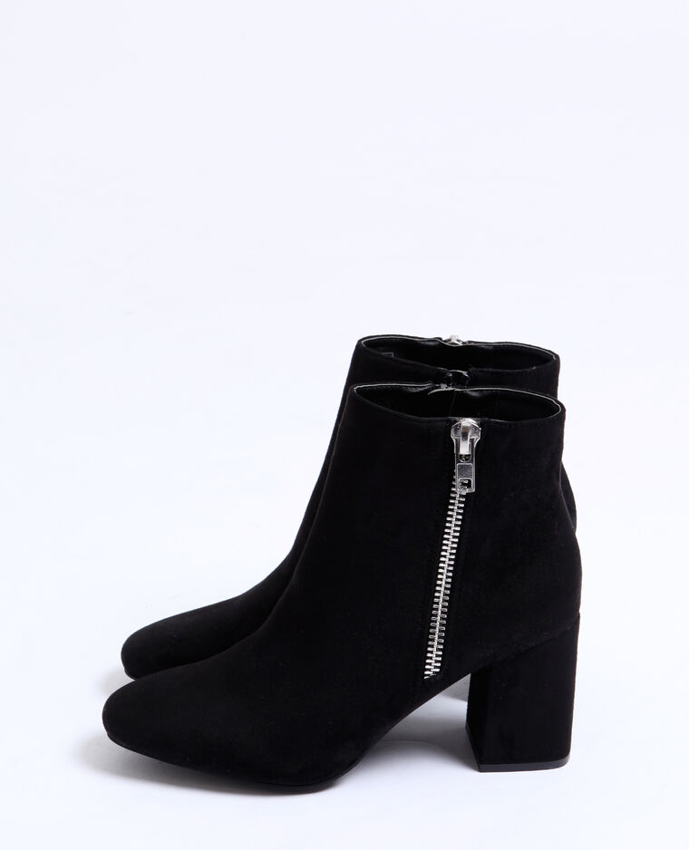 Bottines suédine noir - Pimkie