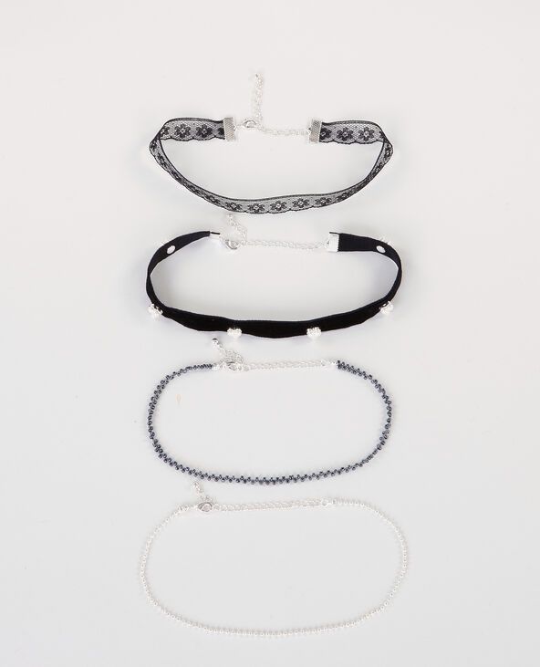 Colliers chokers argenté - Pimkie