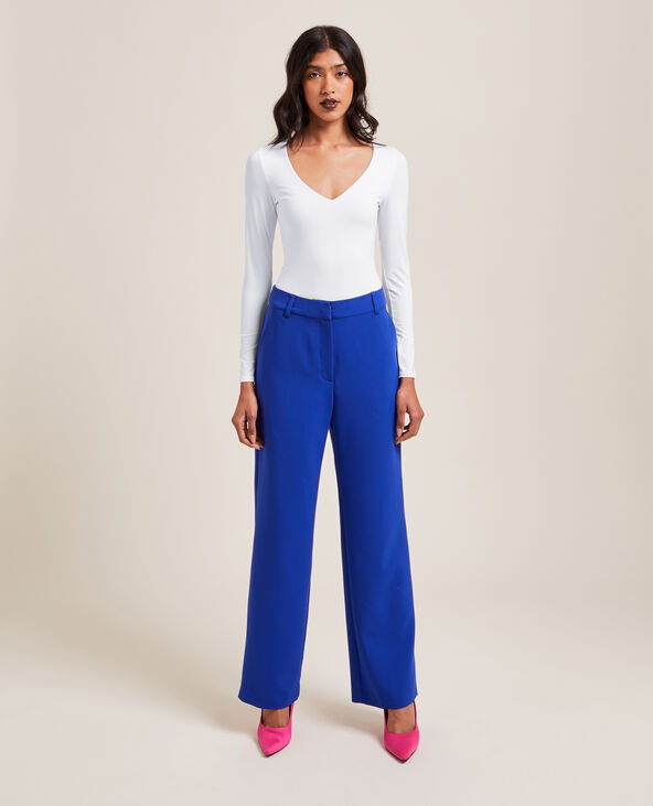Body manches longues col V blanc - Pimkie