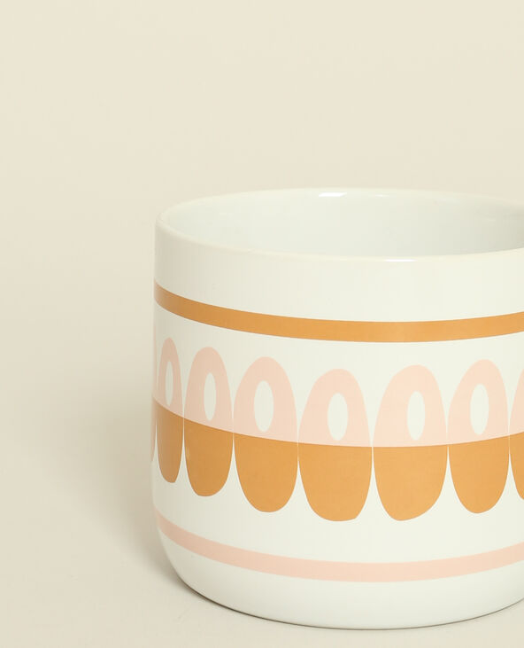 Cache-pot à motifs blanc - Pimkie