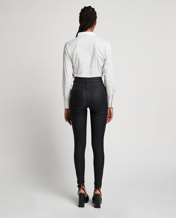 Jean skinny enduit noir - Pimkie