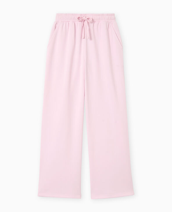 Pantalon de jogging droit en molleton rose - Pimkie