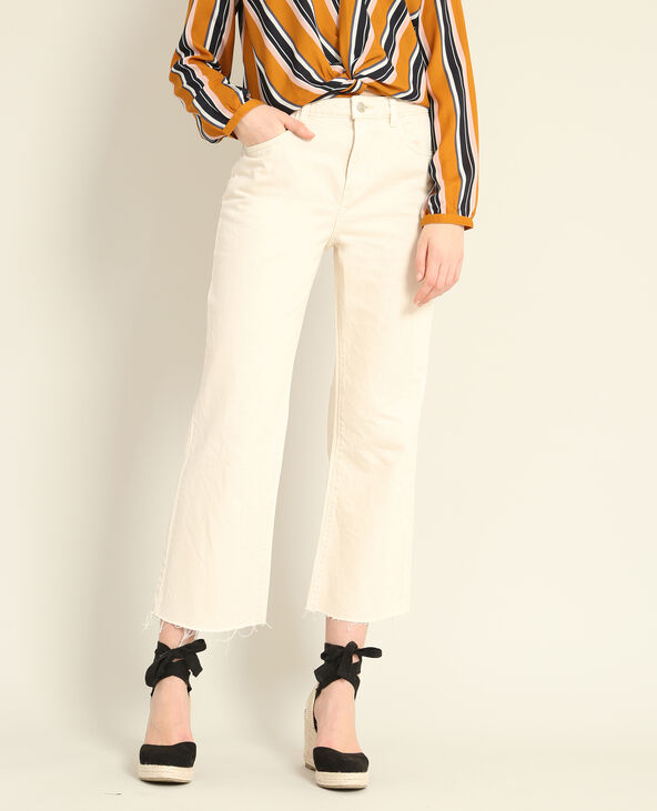 Jean cropped blanc - Pimkie