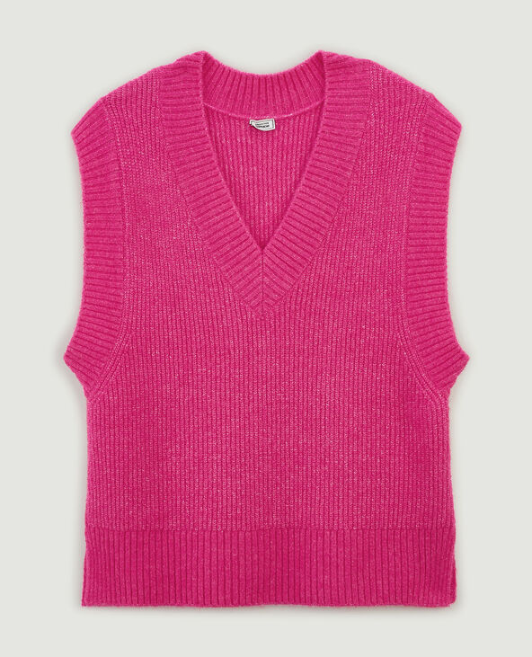 Pull sans manches oversize rose fuchsia - Pimkie