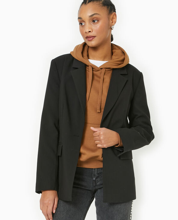 Sweat capuche avec poche devant marron - Pimkie