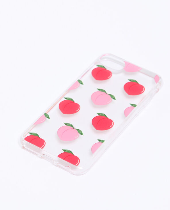 Coque imprimé pêches compatible Iphone orange - Pimkie