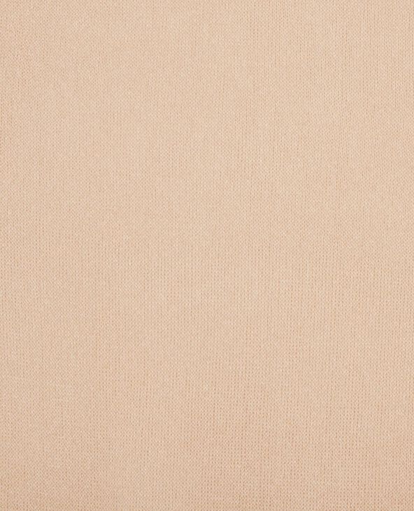 Top manches longues en maille transparente beige - Pimkie