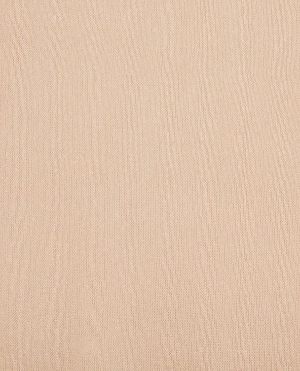 Top manches longues en maille transparente beige - Pimkie
