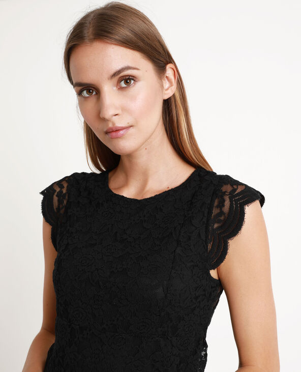 Top en dentelle noir - Pimkie