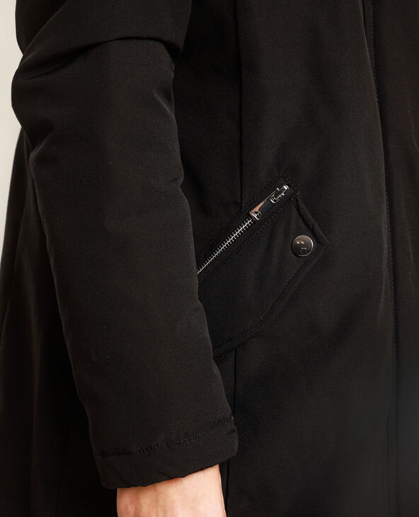 Parka à capuche noir - Pimkie