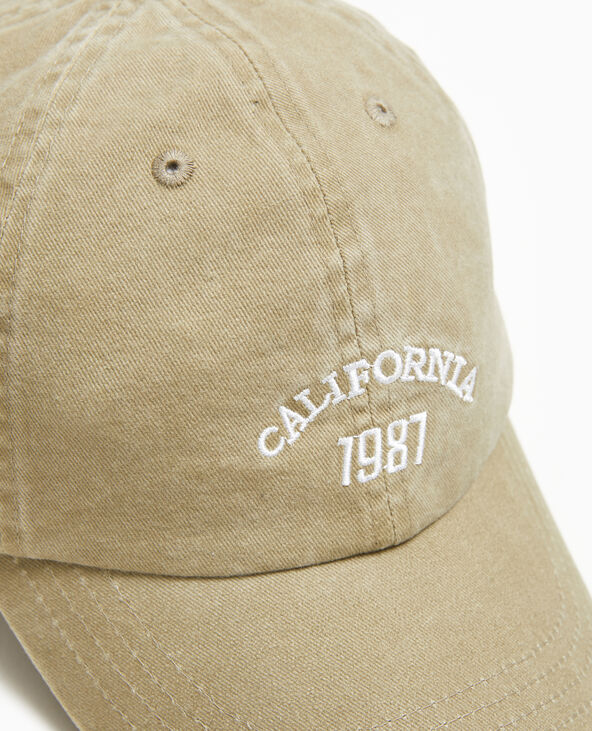 Casquette brodée vert kaki - Pimkie