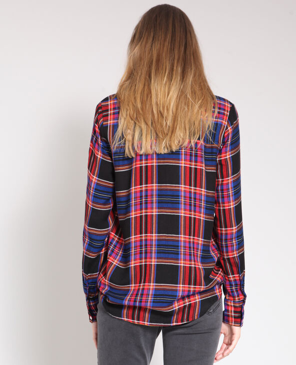 Chemise à carreaux noir - Pimkie