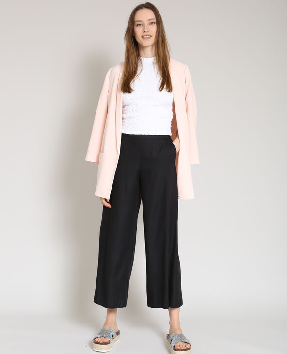Crop top smocké blanc - Pimkie