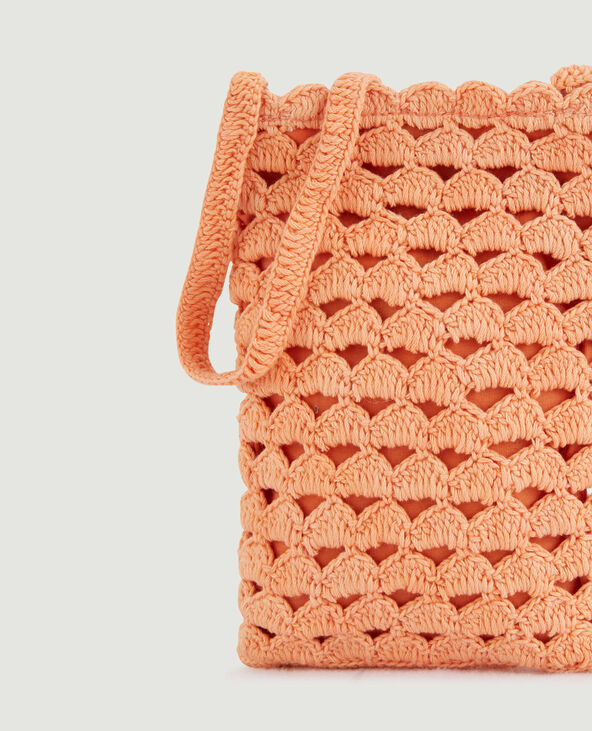 Pochette en crochet orange - Pimkie