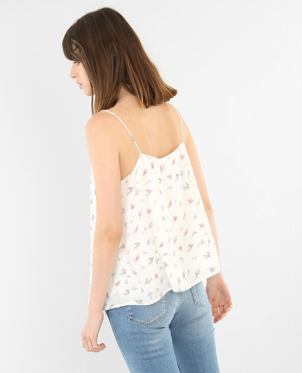 Top voile imprimé blanc - Pimkie