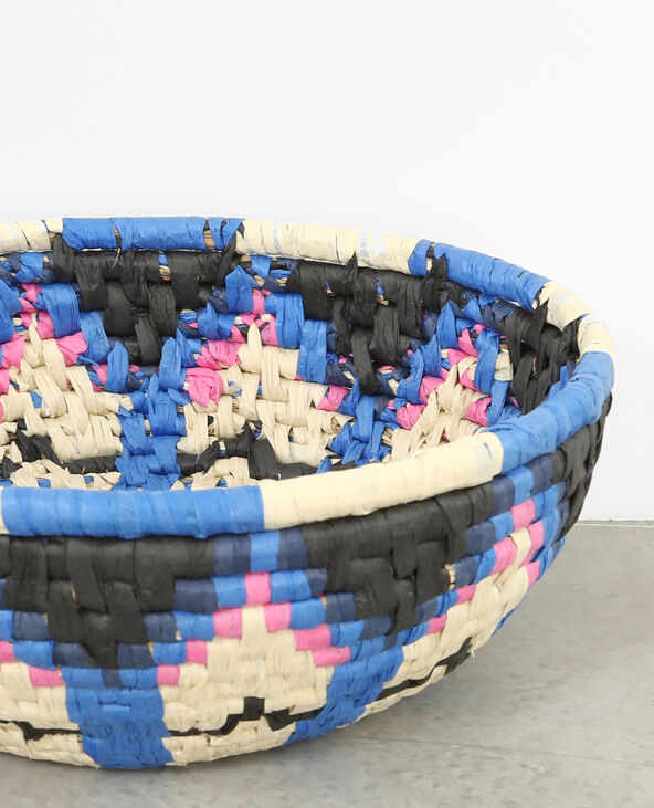 Panier en corde multicolore bleu - Pimkie