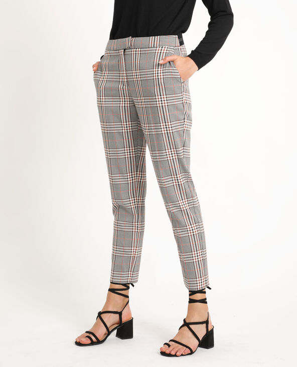 Pantalon sale carreaux femme