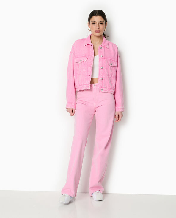 Veste en jean rose - Pimkie