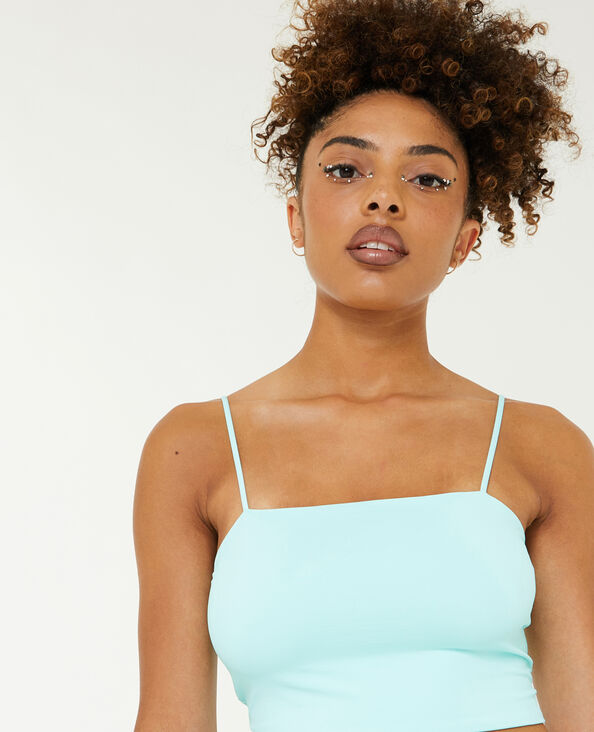 Brassière fines bretelles bleu turquoise - Pimkie