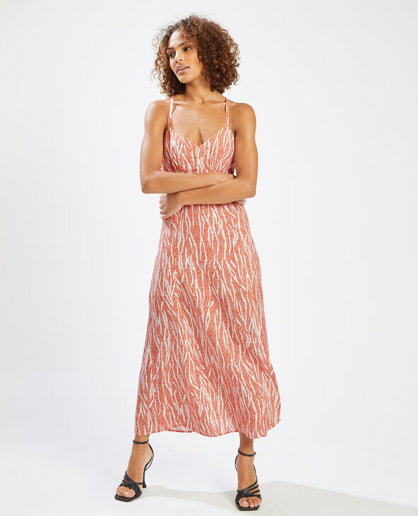 Robe longue motif feuillage Pimkie