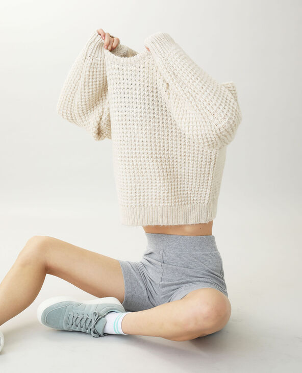 Pull grosse maille rose clair - Pimkie